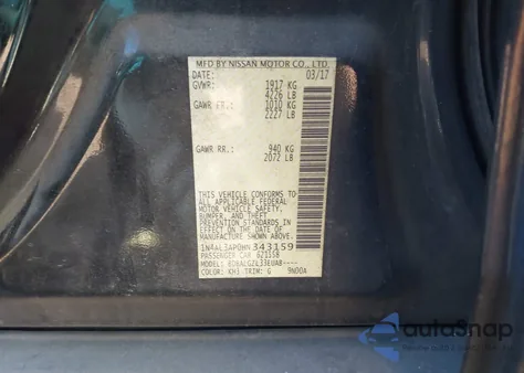 2017 Nissan Altima 2.5 S from USA, damaged, VIN 1N4AL3AP0HN343159